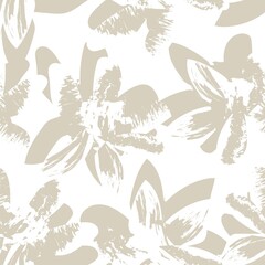 Floral Brush strokes Seamless Pattern Design