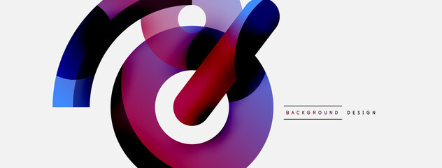 Circle abstract background. Vector illustration for wallpaper banner background card or landing page