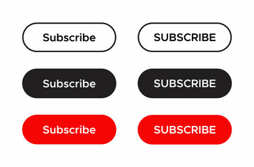 Subscribe Button Icon Vector for Web or Mobile App