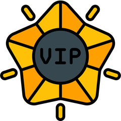 vip filled outline icon