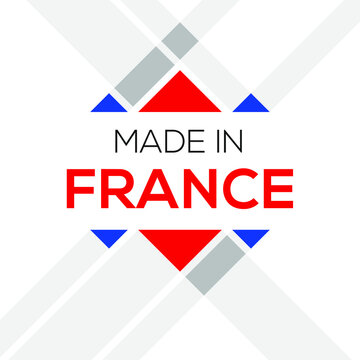 Made in France, France logo design, vector illustration.