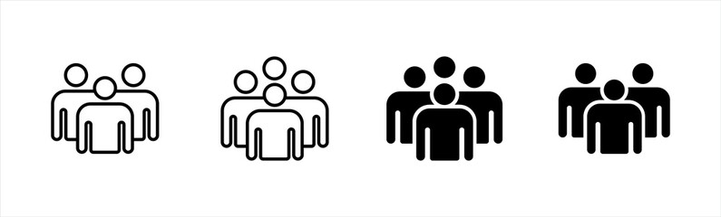 People icon. Persons symbol infographics website design, vector illustration