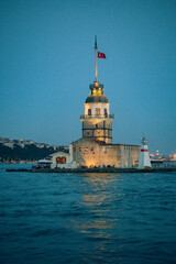 Photograph of the Maiden's Tower in Istanbul Turkey