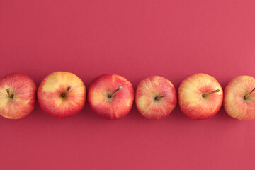 .Red apples.