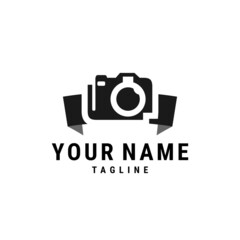 camera photography logo icon vector template