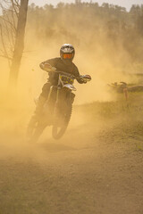 motocross rider in action