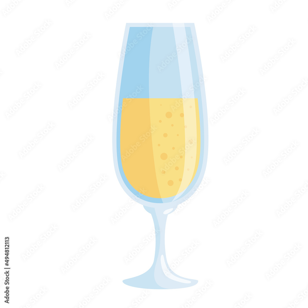 Poster champagne cup drink