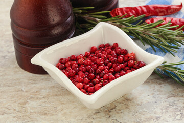 Red pepper corn seeds aroma