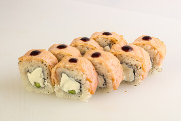 Japanese tradtional roll with salmon