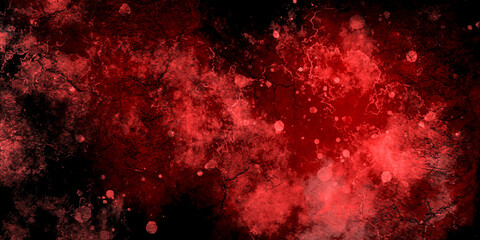 Red grunge texture and Old wall texture cement black red background abstract dark color design are light with white gradient background.