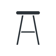 wooden chair for website graphic resource, presentation, symbol