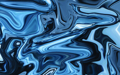 Abstract blue  liquid fluid texture marble background premium vector