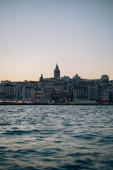 Landscape photography of the Galata Tower in Istanbul Turkey