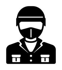 Soldier ,army  vector icon illustration