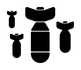 War ( missile , bomb ) vector icon illustration