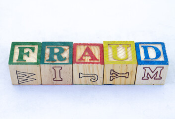 The term FRAUD displayed visually