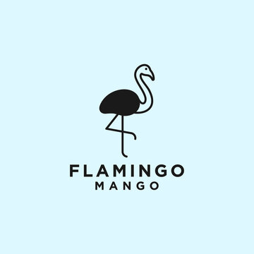 flamingo mango logo or animal logo