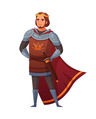 Medieval Prince Warrior Composition
