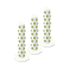 Plants On Pillars Composition