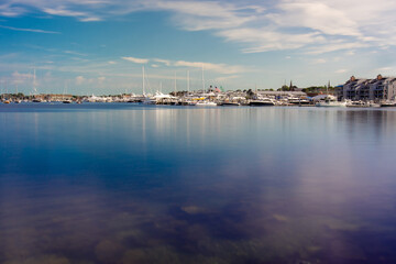 coastline and waterfront near newport rhode island