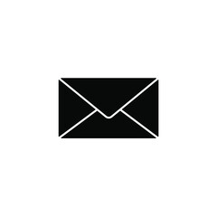 Envelope illustration vector concept black color isolated. Envelope icon.post office icon.