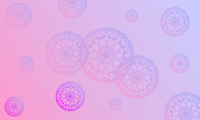 a collection of purple gradation mandala ornaments. suitable for banner background design, posters and billboards