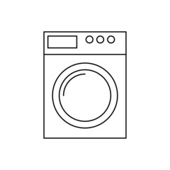 washing machine icon, vector illustration.