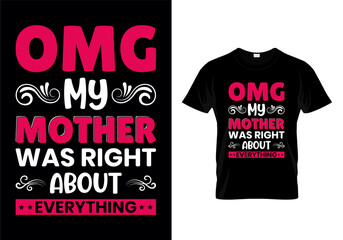 
Mother's day t-shirts design. t-shirts, vector, illustrator, unique design the gift of this shirt for man, women, girls, boys and mom lover