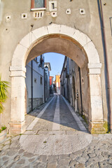 Fototapeta premium An old arch of entrance in Taurasi, town in Avellino province, Italy.