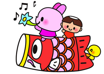 金太郎,こどもの日,５月,こいのぼり,子供,動物,花,音楽,音符,ウサギ,春,５月５日,保育園,幼稚園,こども,鯉のぼり,5月,可愛い,チラシ,5月5日,ゴールデンウィーク,子供の日,ヒヨコ,鳥,仲良し,男の子,端午の節句,男子,かわいい,イラスト