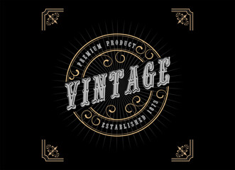 Badge Vintage Style Logo Design Template