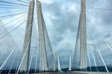 Fototapeta premium Tappan Zee bridge on Hudson river