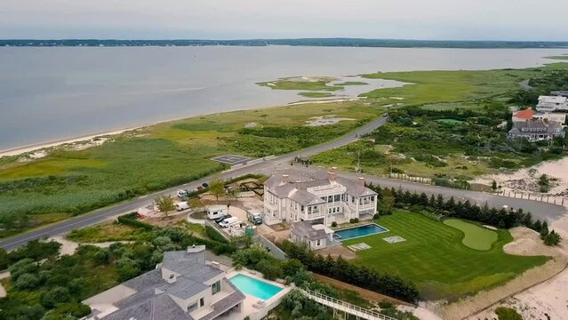 The Hamptons, Meadow Lane, New York State, Aerial Flying, Long Island, Southampton