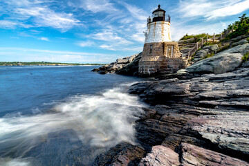 castle hill lighthouse in newport rhode island