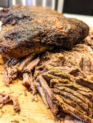 Homemade Smoked Barbecue Beef Brisket