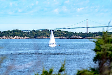 Fototapeta premium newport rhode island scenic views at harbour