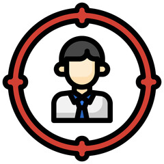 HEADHUNTING filled outline icon,linear,outline,graphic,illustration