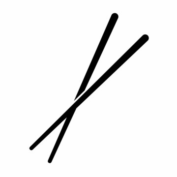 chopsticks on a white background