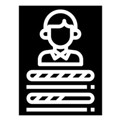 SKILLS glyph icon,linear,outline,graphic,illustration