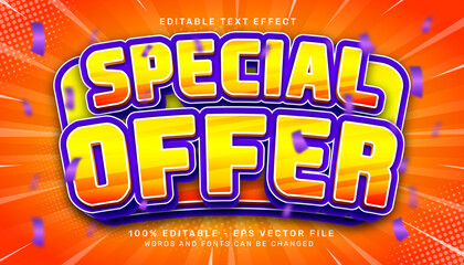 special offer 3d text effect and editable text effect