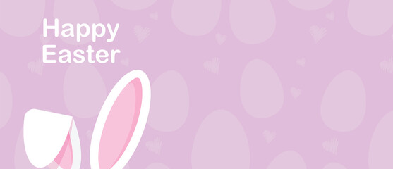 Easter background with bunny