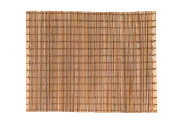 Bamboo mat isolated