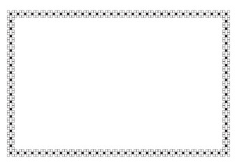 border vector flat illustration for book cover or  border islamic line patern