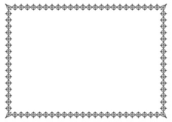 Frame border line page cover book vector vintage simple