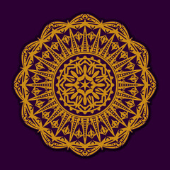 decorative mandala design to islamic arabic