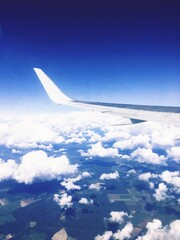 Obraz premium view from airplane window