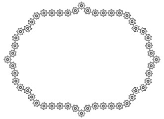 Frame border line page cover book vector vintage simple