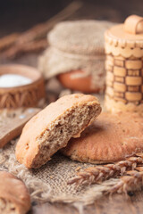 Traditional cuisine of Tver - rye bread scone - zhben'