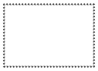 Frame border line page cover book vector vintage simple