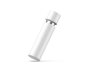 Cosmetic bottle with cap for liquid soap, gel, lotion, cream, shampoo, bath foam and other cosmetics, 3d render illustration.